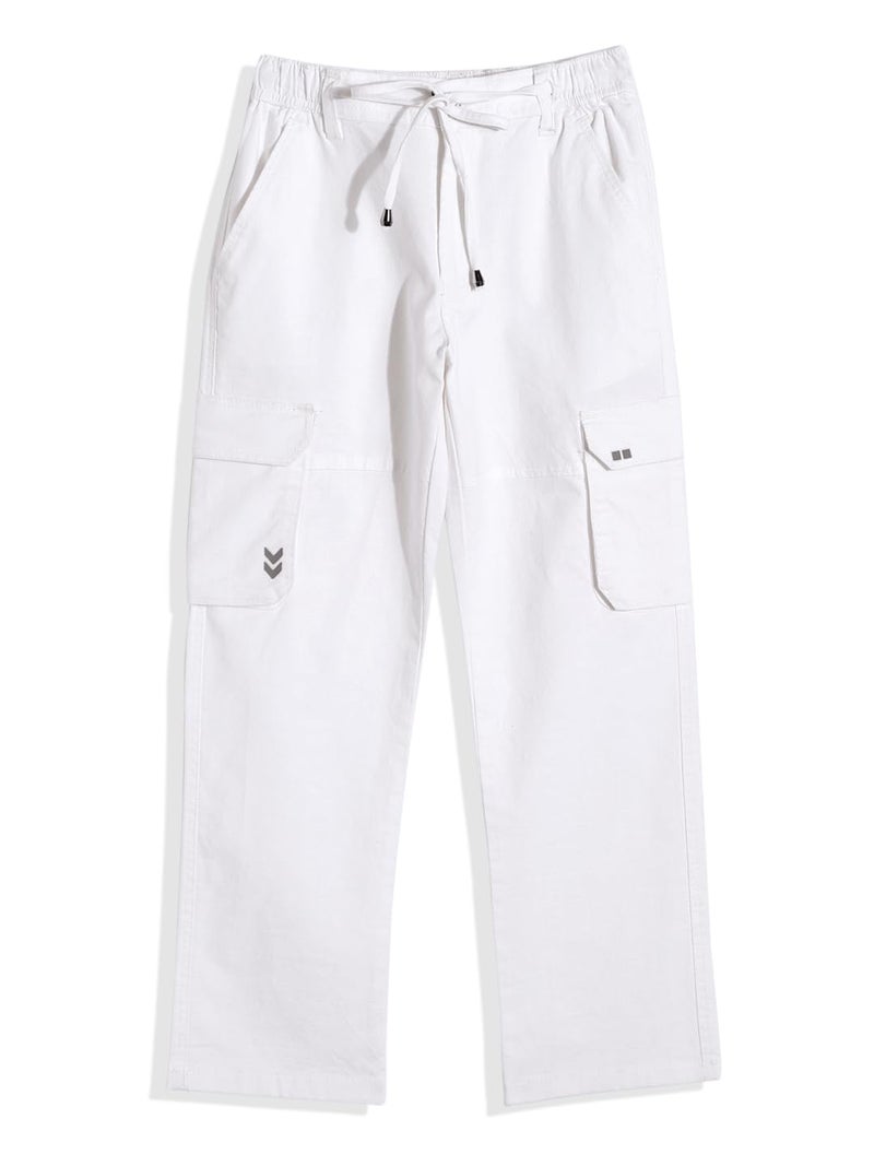 CAVIO Boys Casual Solid Regular Fit Cargo Pants with Multiple Pockets - Image 1